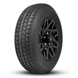 Buck Commander Trailer ReadyMount Wheel & Tire Assembly | BIAS Ply | Canyon - Gloss Black Milled Edges | 5 lug