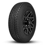 Buck Commander Trailer ReadyMount Wheel & Tire Assembly | Free Star Radial | Canyon - Gloss Black Milled Edges | 5 lug