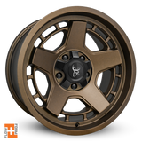 The Officially Licensed Buck Commander Wheels ATLAS Flow Formed Overland Wheel Rim 5x114.3 & 5x127 in 17x9.0 All Satin Bronze in 5-Lug for Acura MDX, Honda Ridgeline, Passport, Pilot, Jeep Wrangler, Grand Cherokee, Gladiator, RAM 1500, Toyota Tundra, RAV4, Tacoma